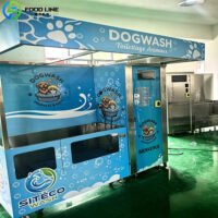 6 Units Automatic Dog Wash Station Helps Pet Business Grow in Afghanistan self service dog wash station human washing dog