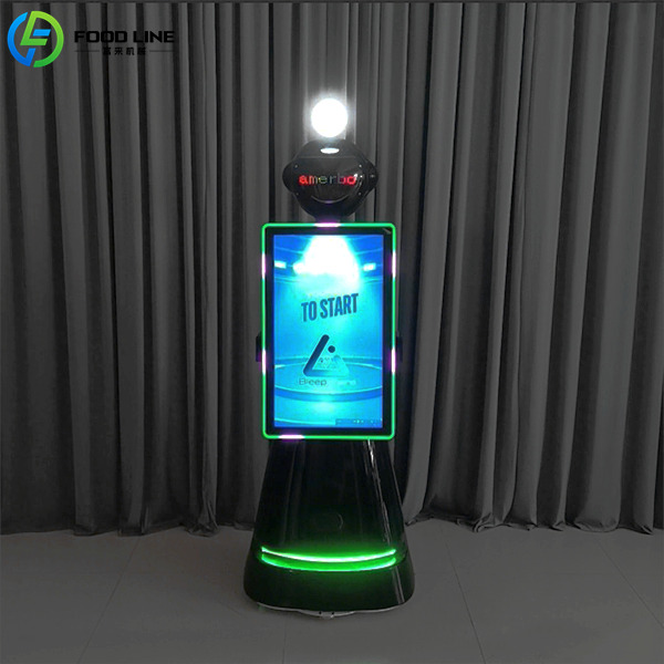 selfie robot booth machine led light