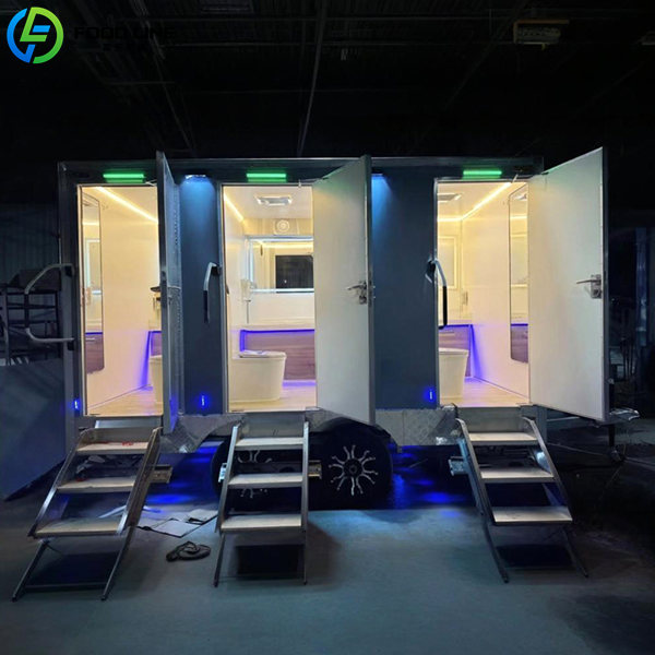 towable mobile washroom unit