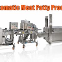 automatic burger patty production line equipment