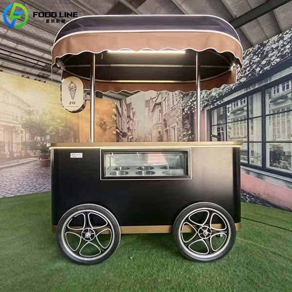 branded ice cream cart