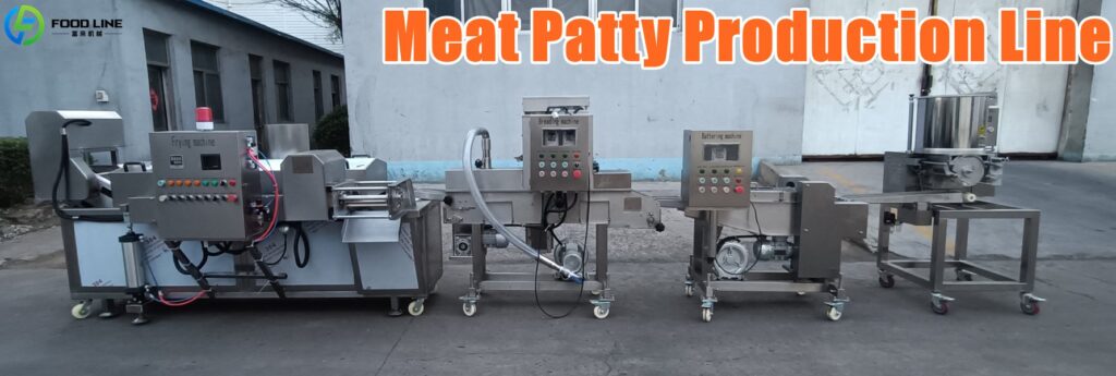 complete meat patty production line