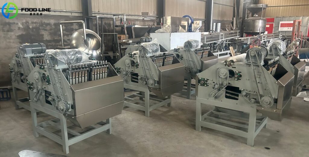 12 blade cashew shelling device