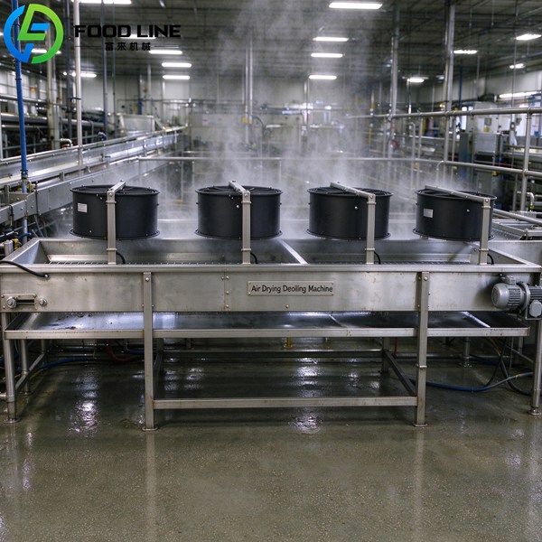 air drying deoiling device