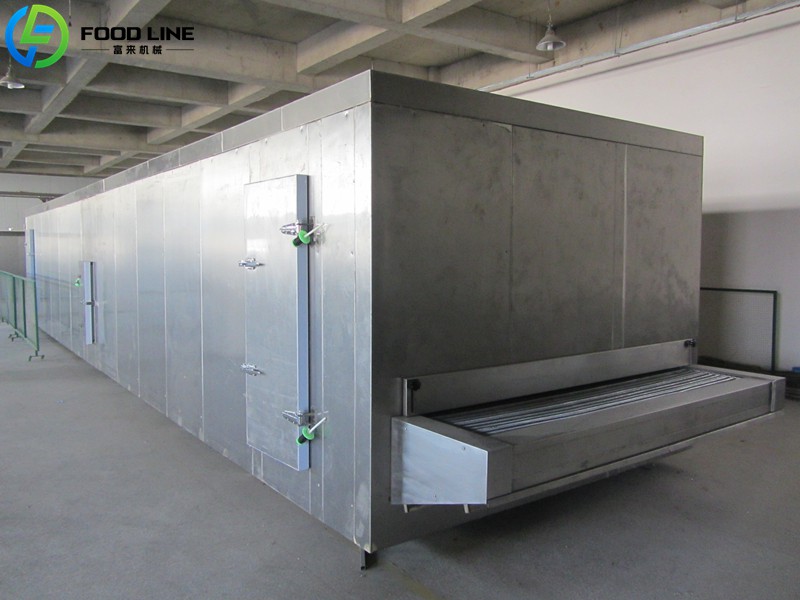 tunnel type quick freezing device